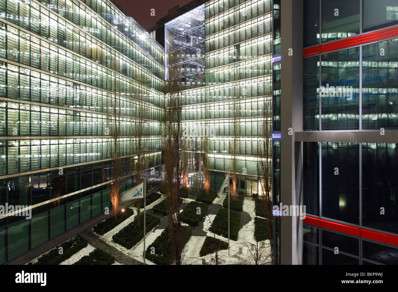 Berlin part of Potsdamer Platz at night Stock Photo - Alamy