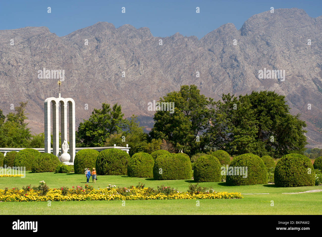 The Huguenot monument in the town of Franschhoek, Western Cape Province