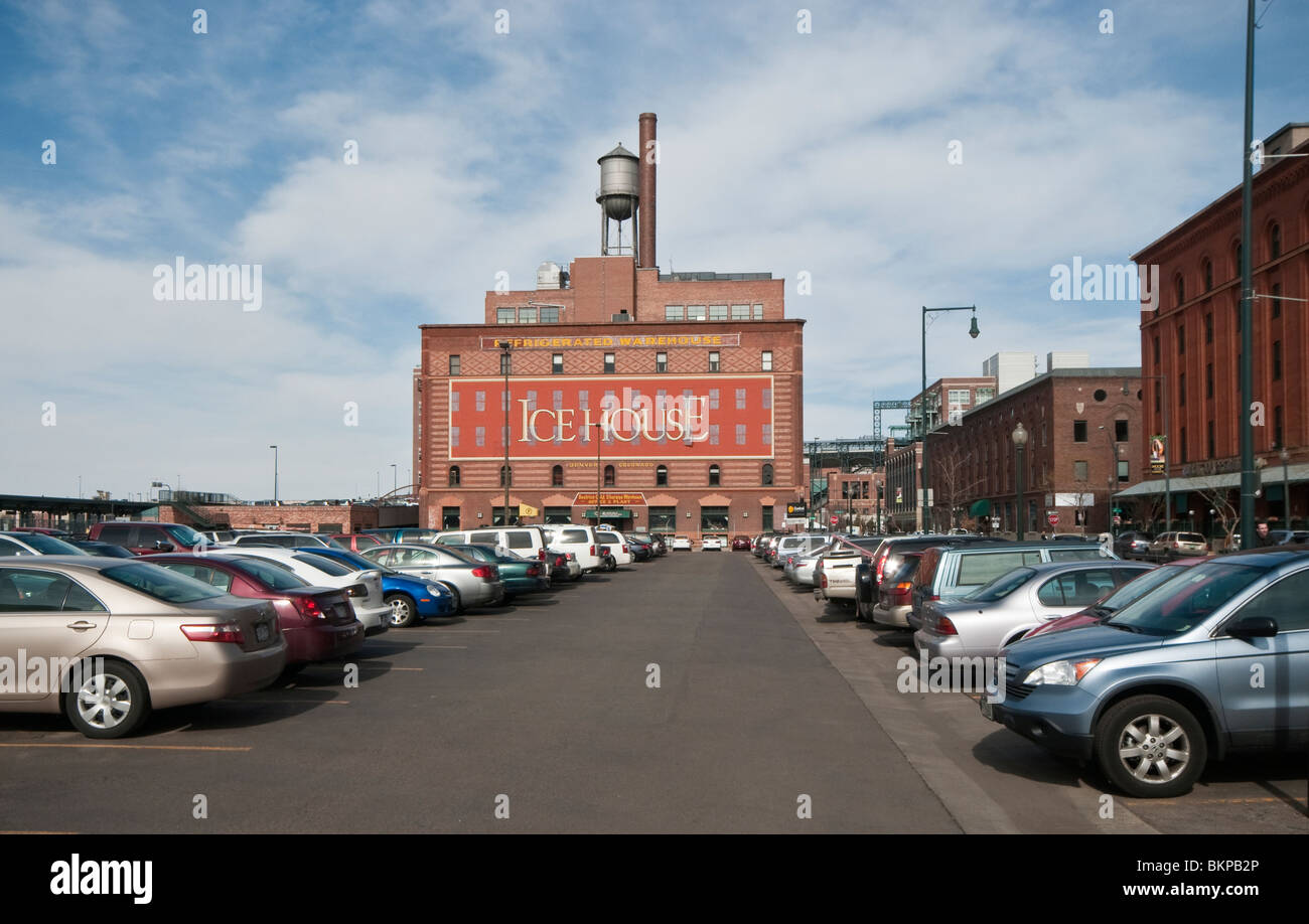 Denver Colorado Icehouse Downtown Apartments And Restaurants Stock