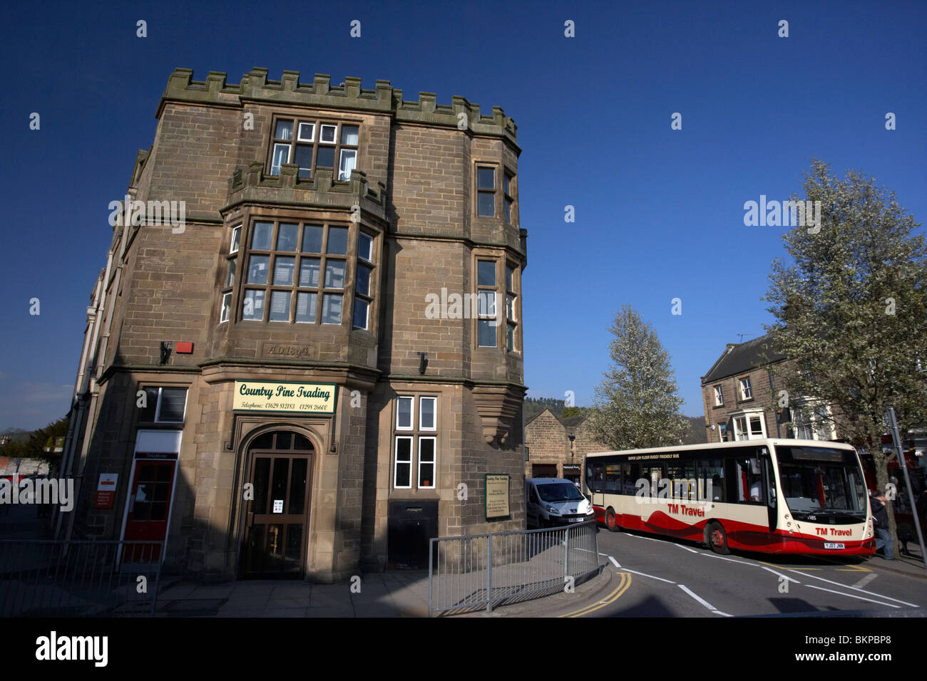 the old post office building Bakewell market town in the high Peak