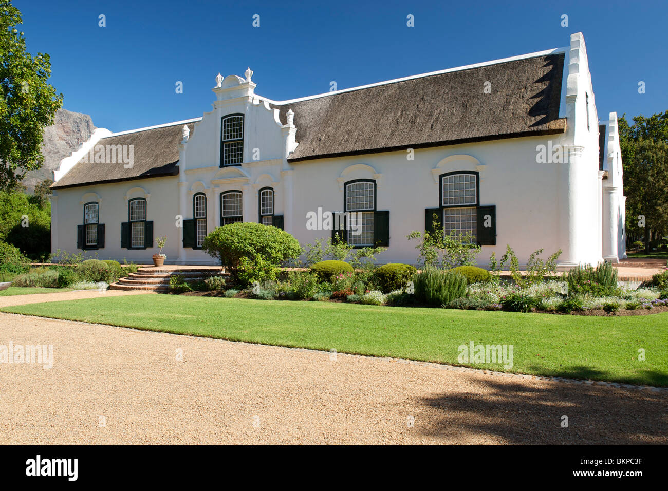 Manor house of the Boschendal wine estate in Franschhoek, Western Cape