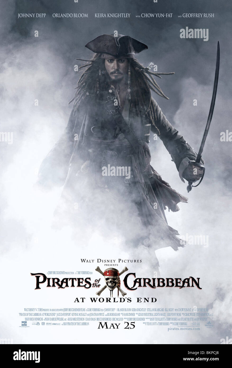 PIRATES OF THE CARIBBEAN: AT WORLD'S END (2007) POSTER PAWE 001-01 Stock Photo