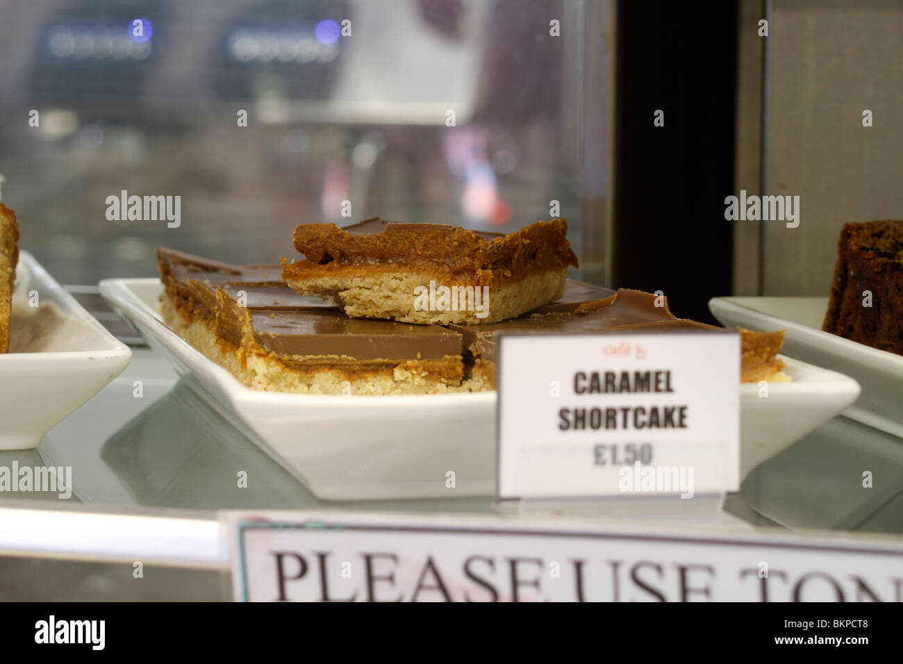 Caramel shortcake Stock Photo