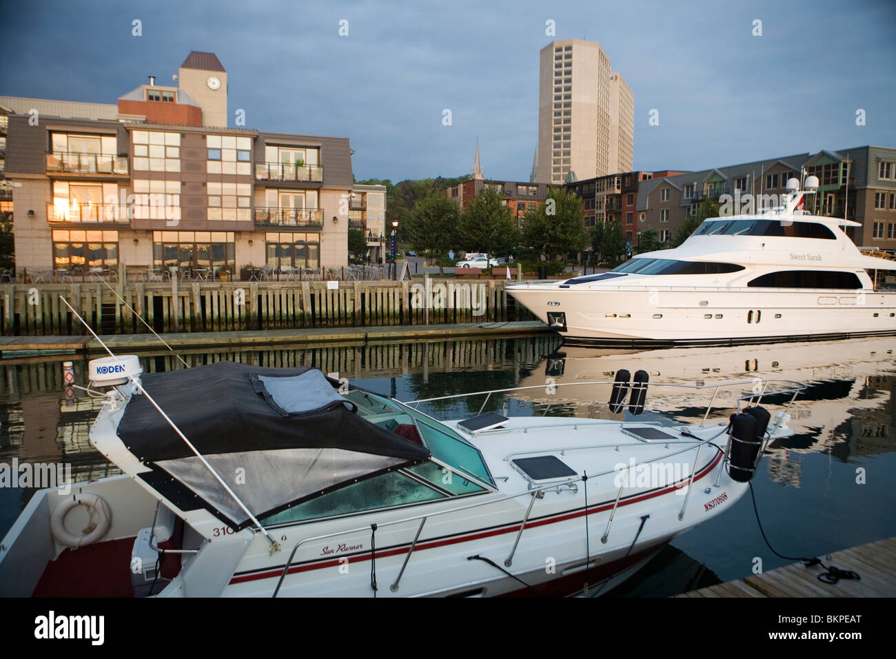 Bishop's Harbour at dawn Stock Photo - Alamy