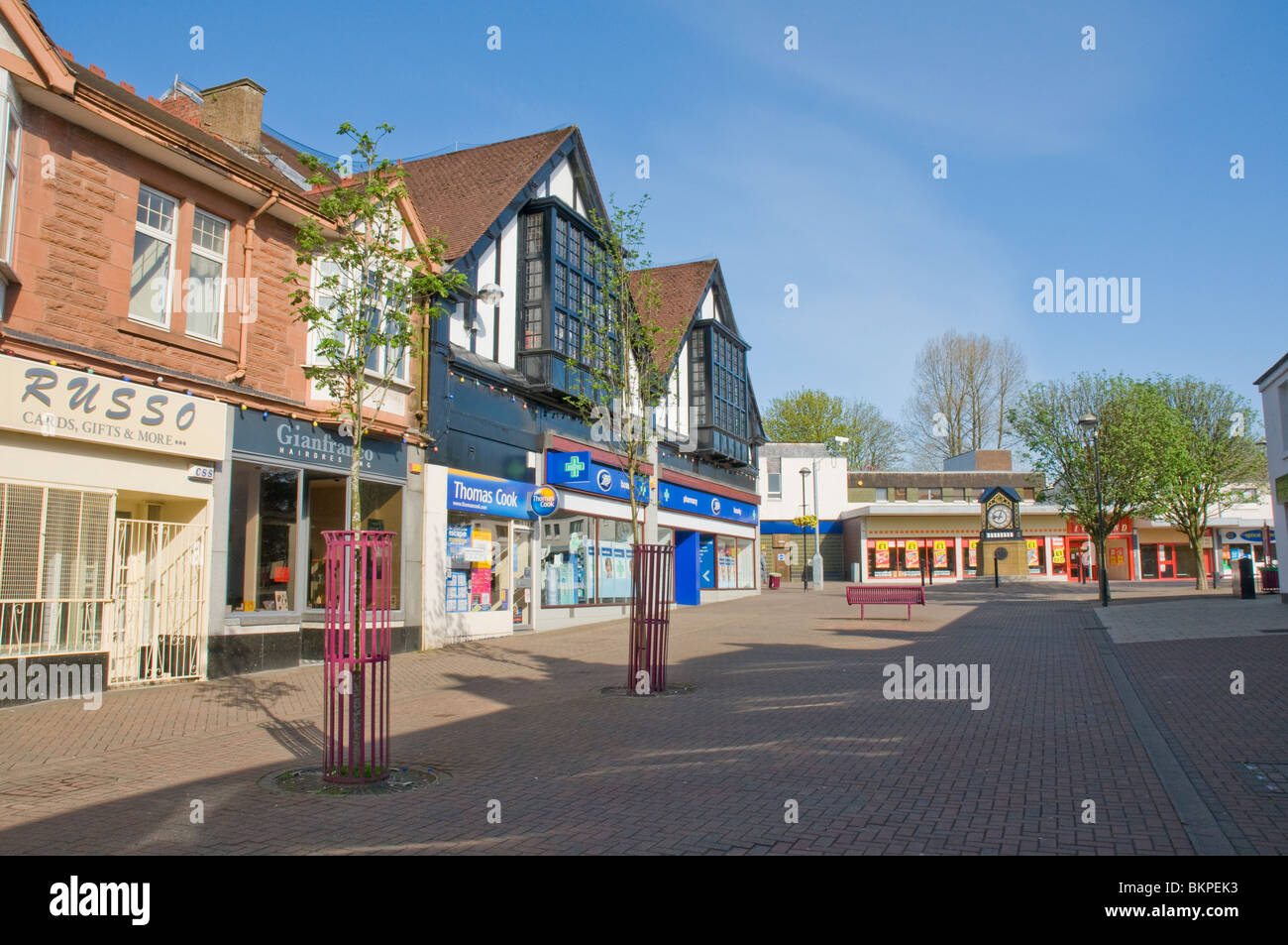 Main Street Milngavie East Dunbartonshire Scotland Stock Photo Alamy