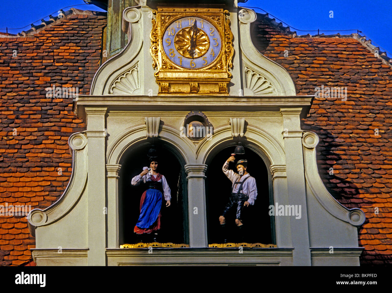 Carillon Glockenspiel Glockenspielplatz in the capital of Graz in the