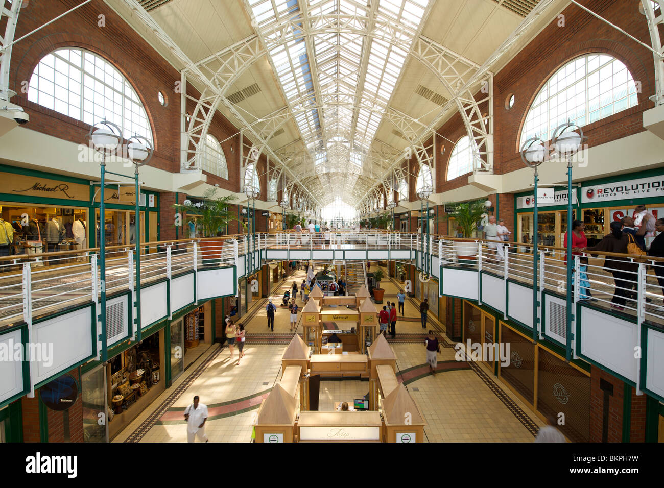 Interior of the waterfront shopping mall in Cape Town Stock Photo - Alamy