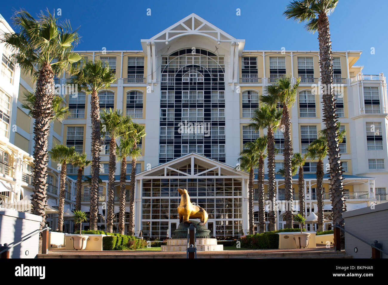 Exterior of the Table Bay hotel in the waterfront in Cape Town, South Africa. Stock Photo