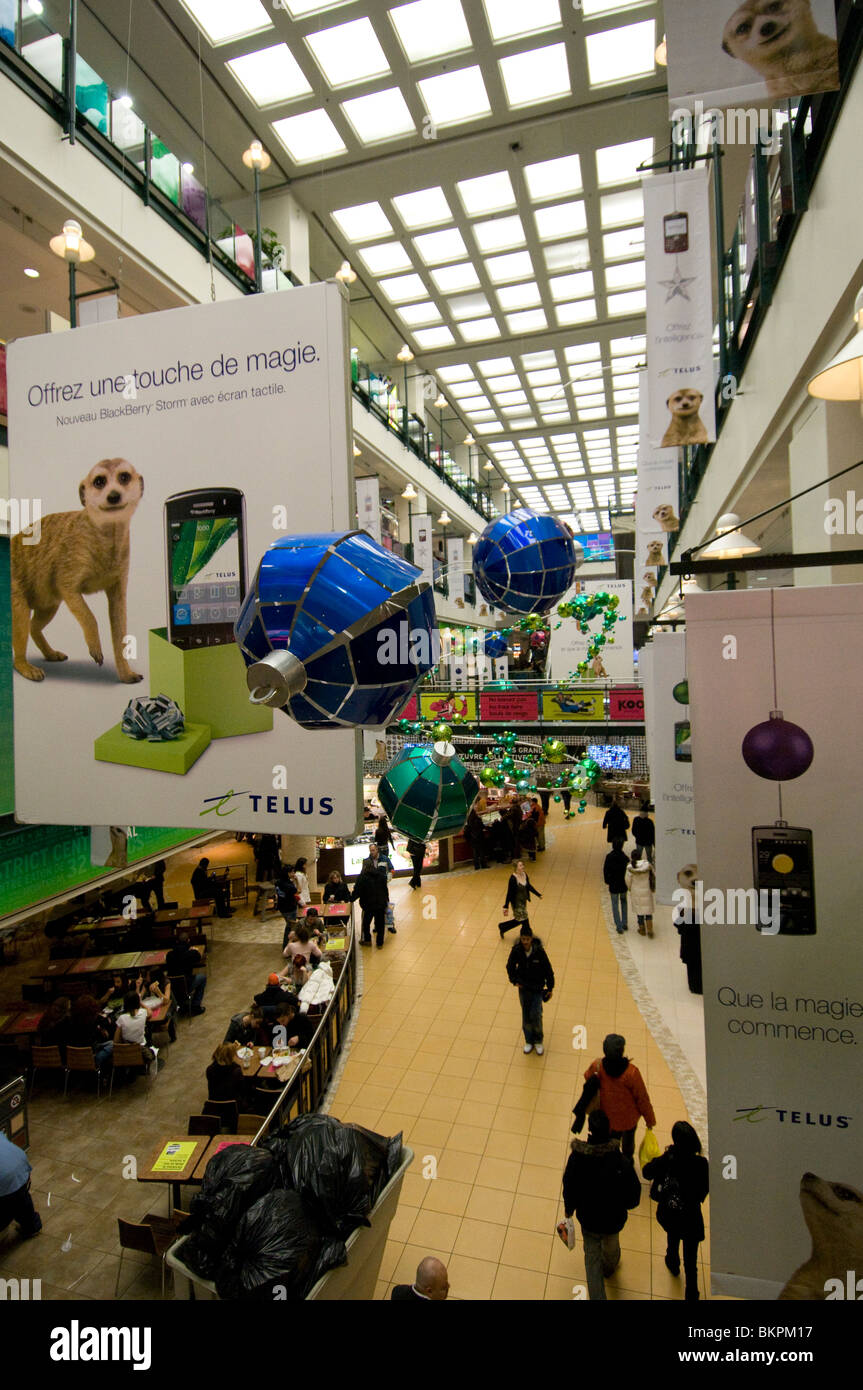 Eaton shopping center Montreal Canada Stock Photo Alamy