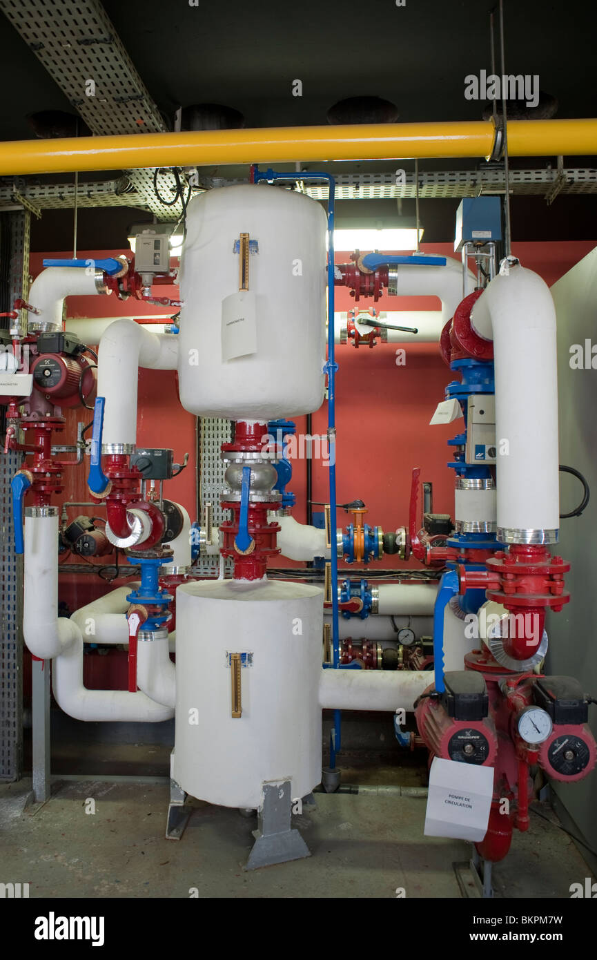 Hot Water Pipes In Industrial Luxury Apartments preview