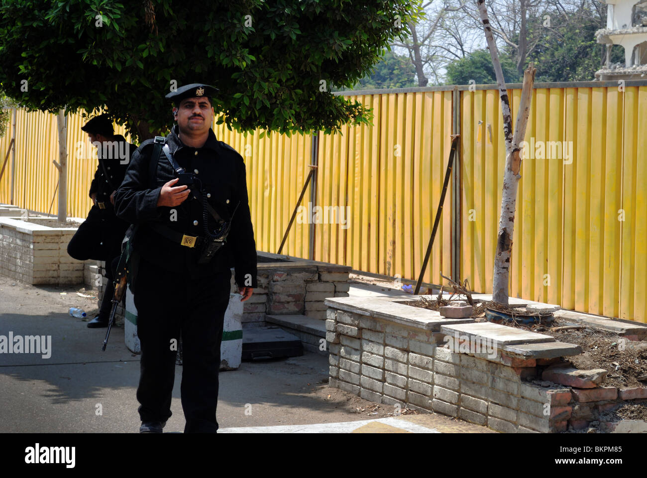 Armed security guard at Cairo, Egypt Stock Photo Alamy