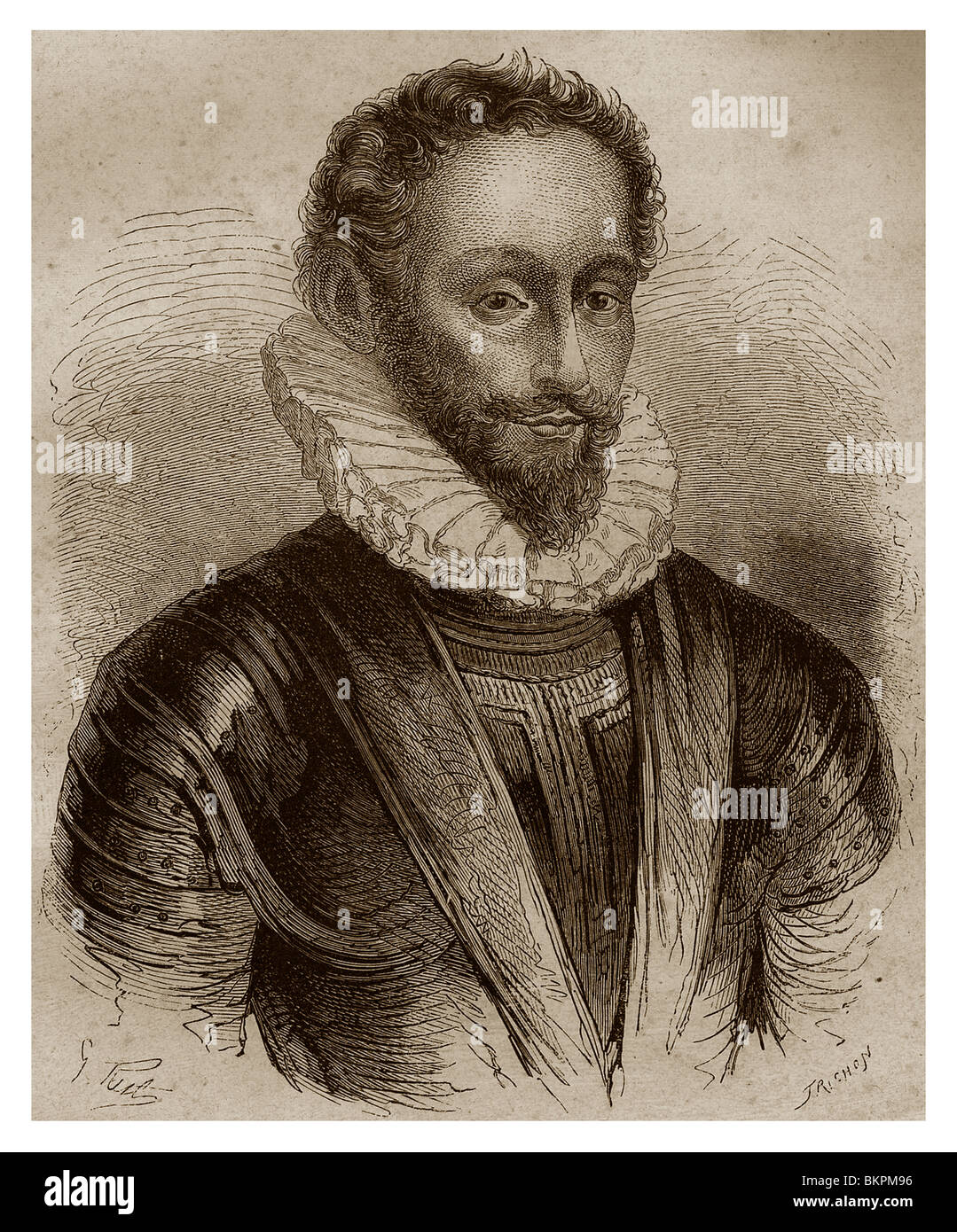 Jean Louis de Nogaret of Valetta, Duke of Épernon (1554-1642): French serviceman and mignon of King Henry III of France. Stock Photo