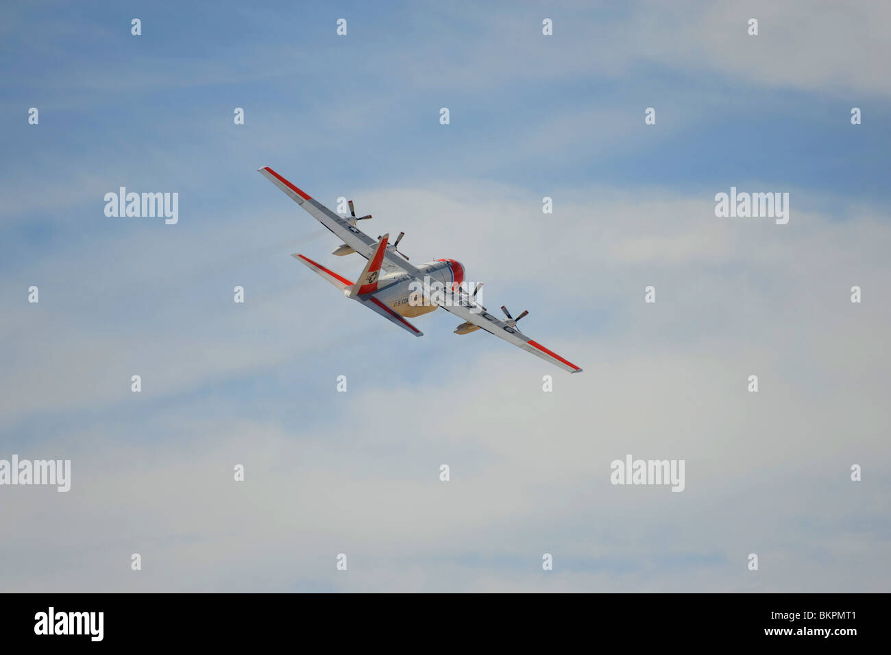 US Coast Guard C130 in flight at the California Capital Air Show in