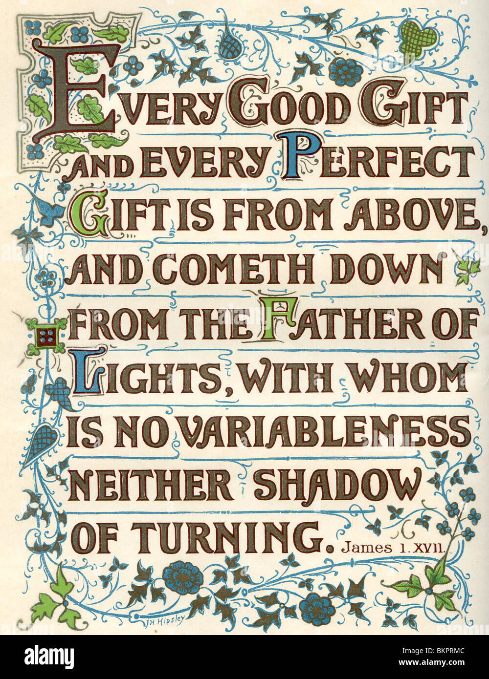 Decorative and Biblical Poem Stock Photo Alamy