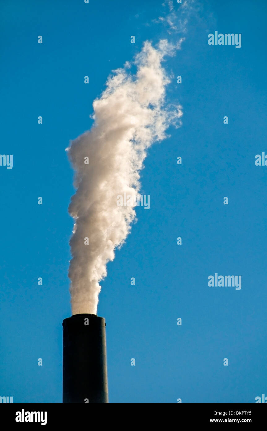 Chimney of a factory Stock Photo