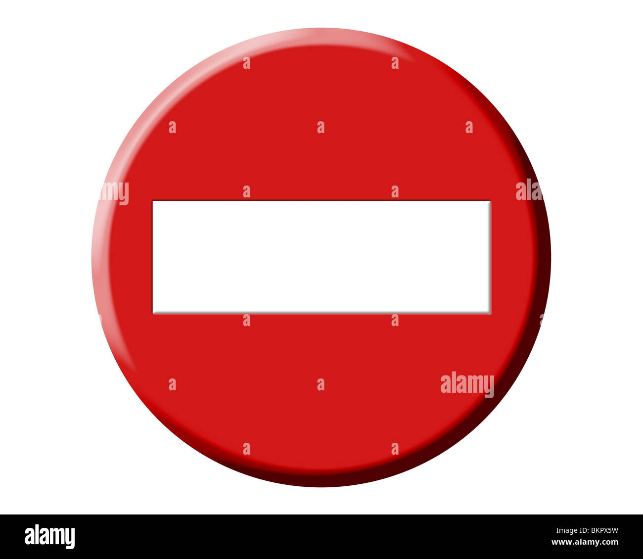 Wrong direction, do not enter red round traffic european illustration signal Stock Photo