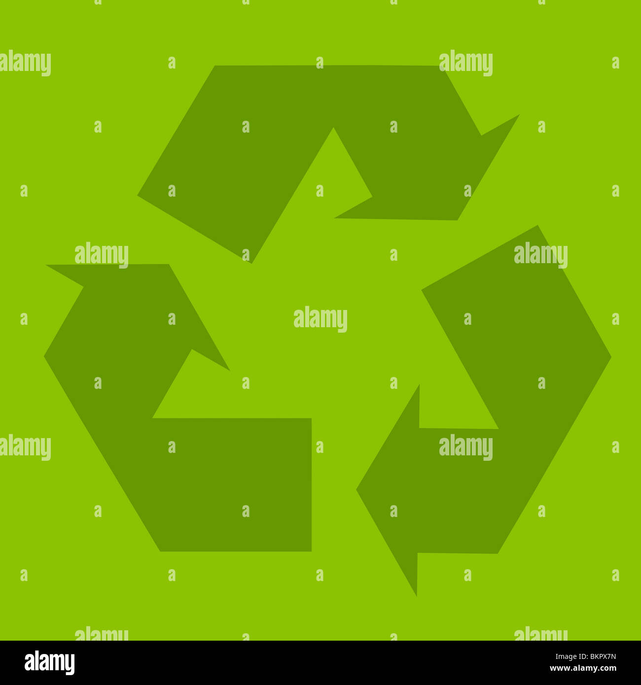 Recycle green symbol illustration three arrow ecology sign Stock Photo ...
