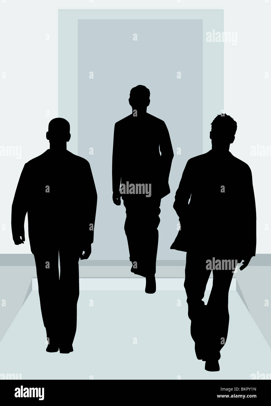 Silhouette fashion revue Stock Photo Alamy