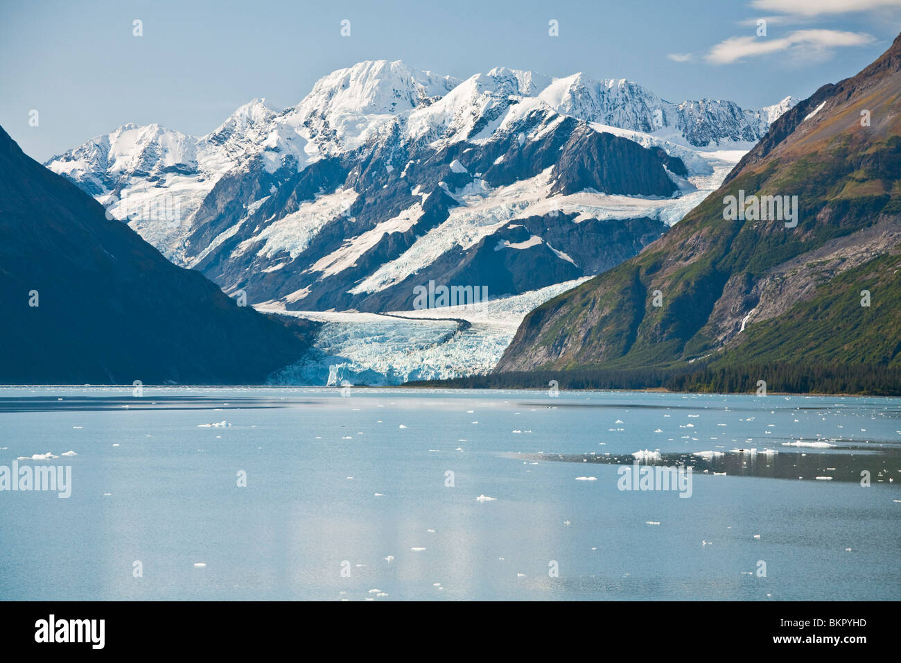 Stairway glacier flows into Surprise Glacier from Chugach Mountains