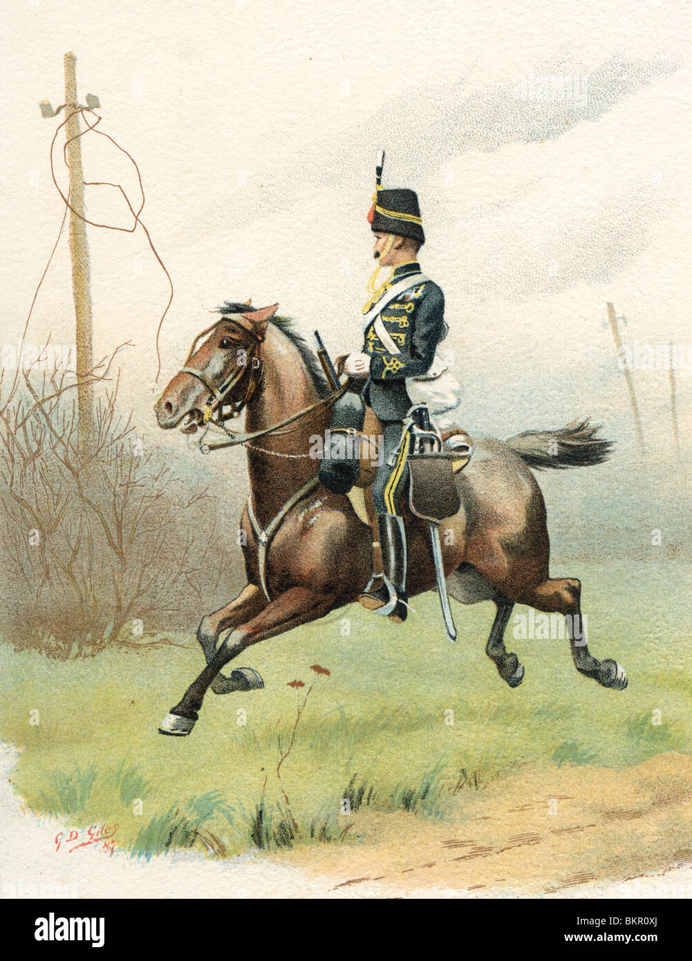 The 10th (Prince of Wales own Royal) Hussars Stock Photo Alamy