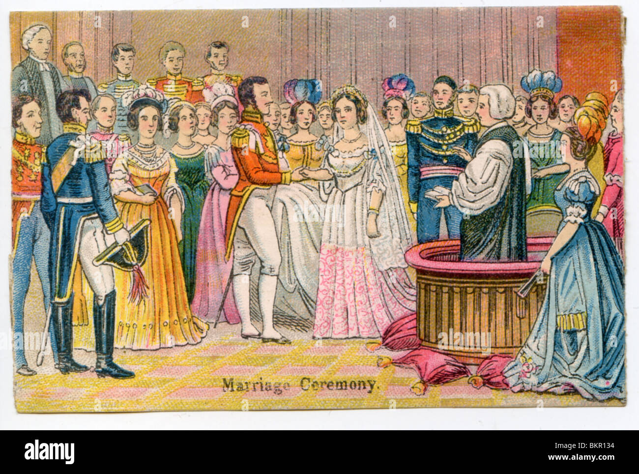 Marriage Ceremony Queen Victoria Stock Photo Alamy