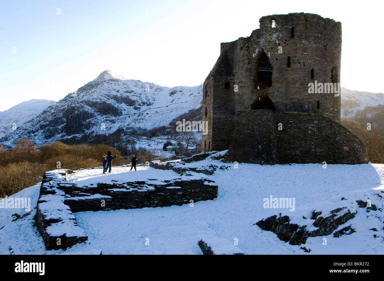 Wales, Gwynedd, Snowdonia. Dolbadarn Castle one of the great castles built by the Welsh princes in the C13th Stock Photo