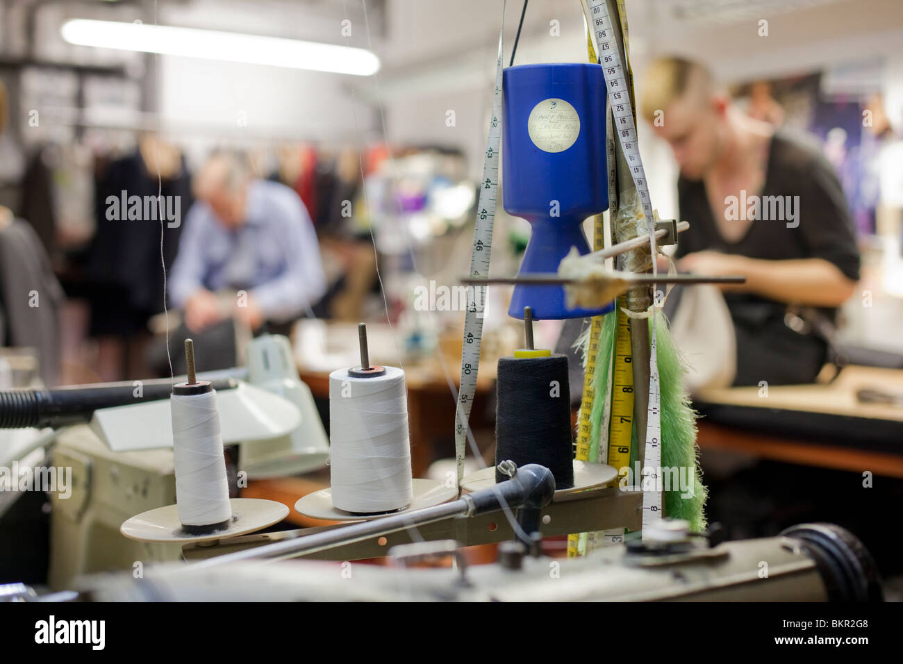 Tailors in the of Henry Poole. Savile Row, London Stock Photo