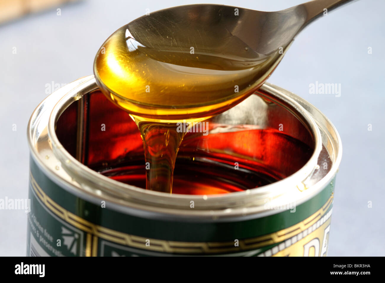 golden syrup Stock Photo