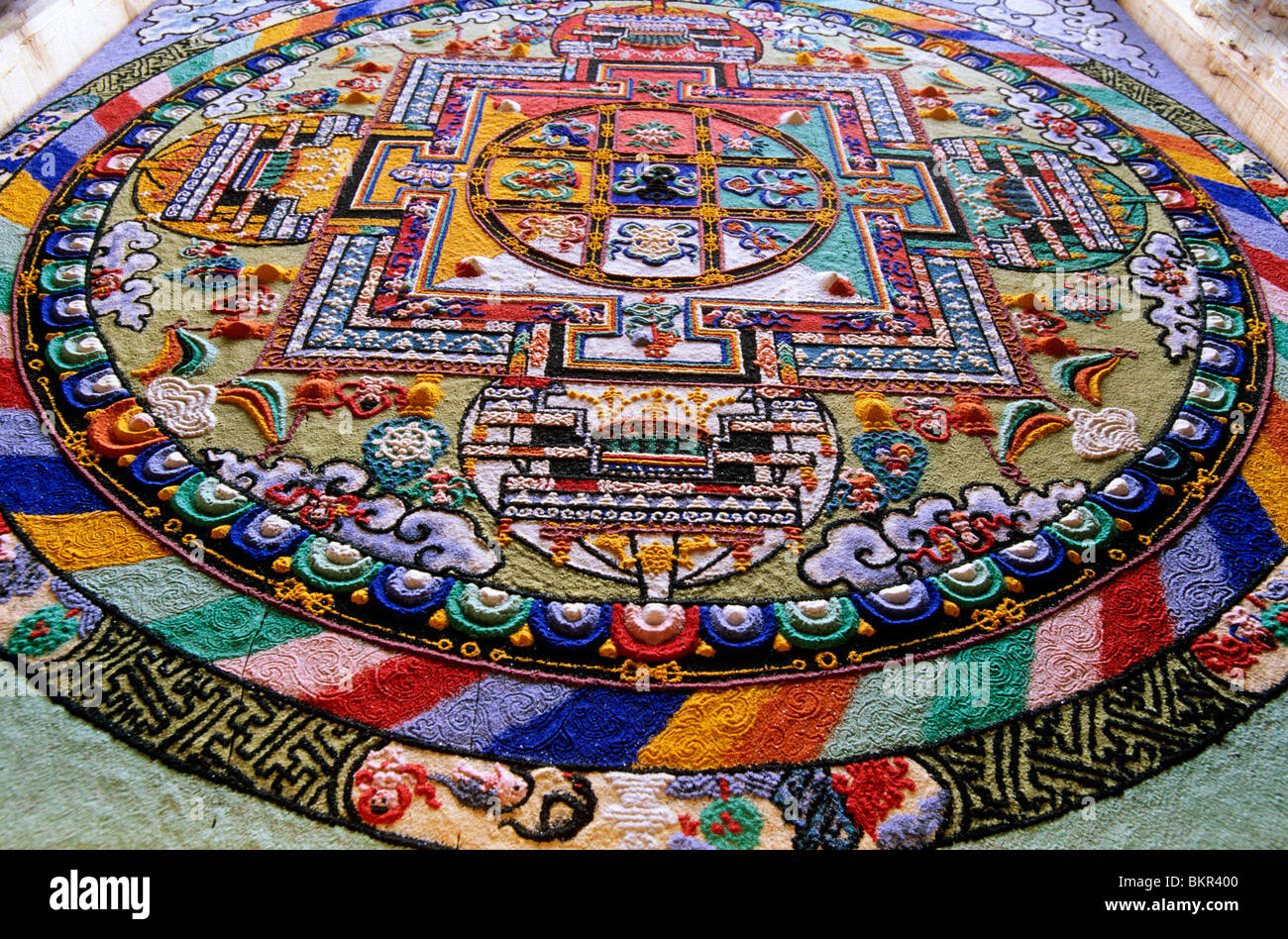 Detail of a Mandala. 'Mandala' from the Indian language of Sanskrit