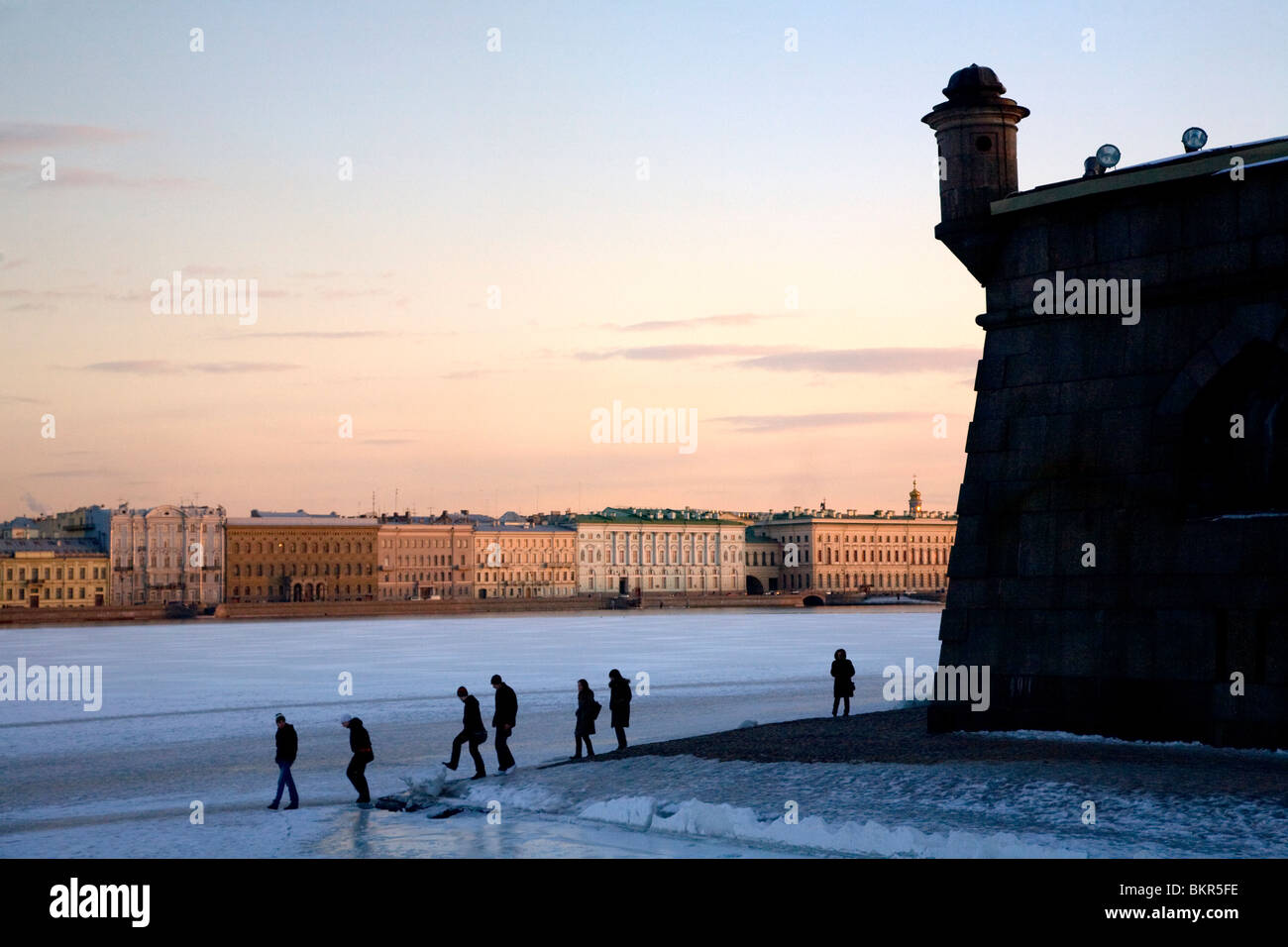 Smelt Fishing on the Neva River in St. Petersburg Editorial Stock