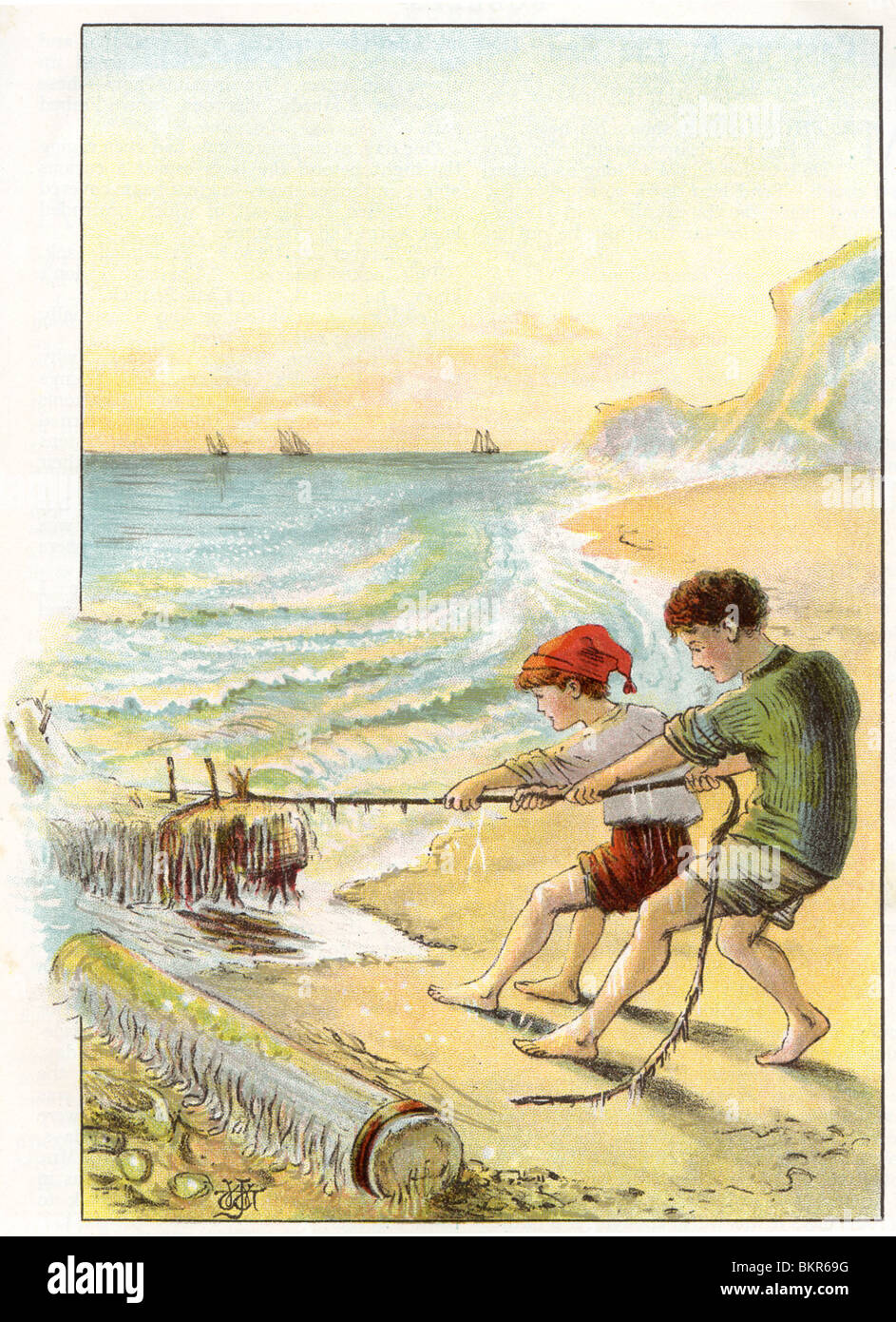 Cast up by the Sea Stock Photo Alamy