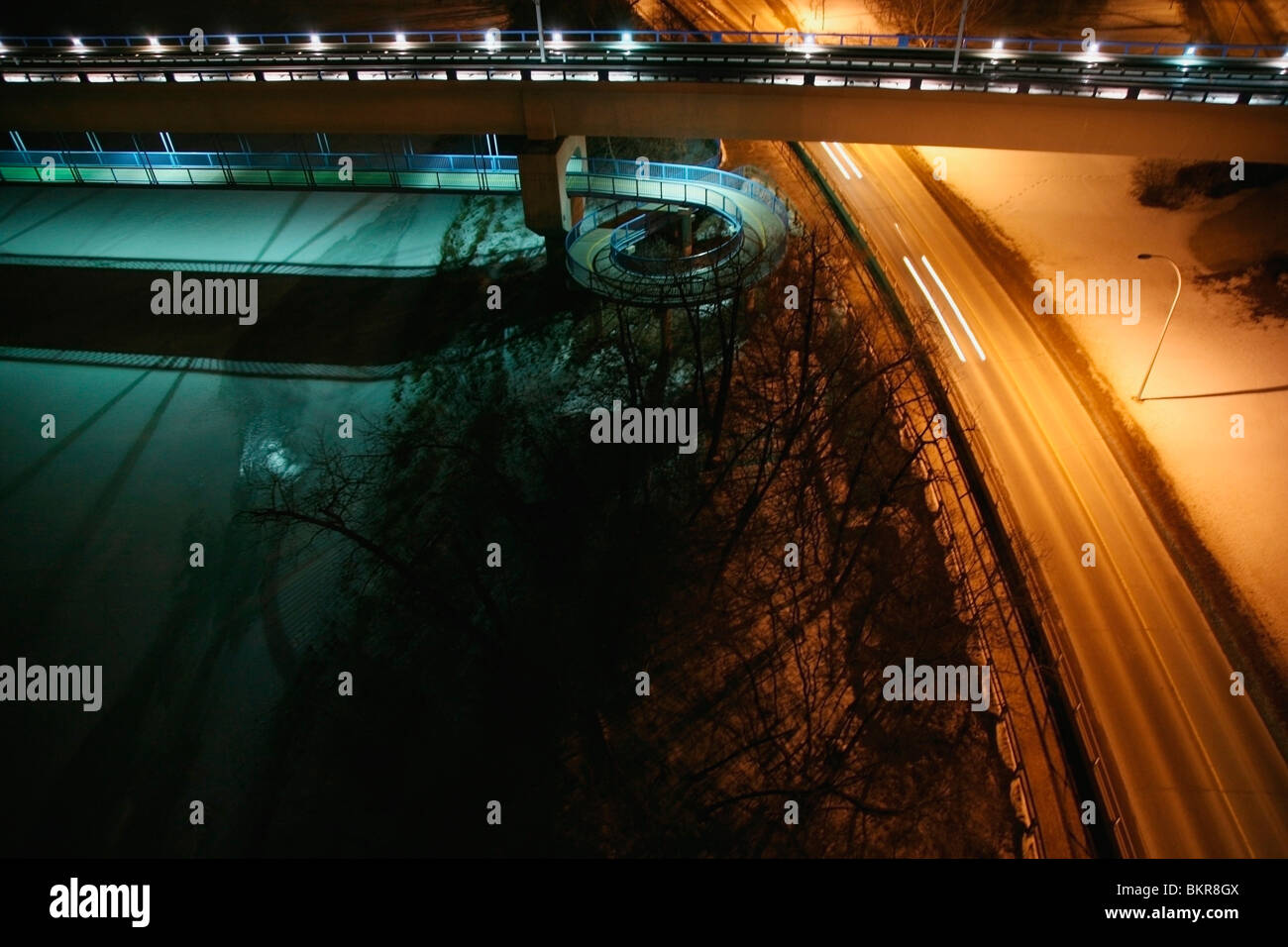 Edmonton, Alberta, Canada; The High Level Bridge And The Lrt Bridge