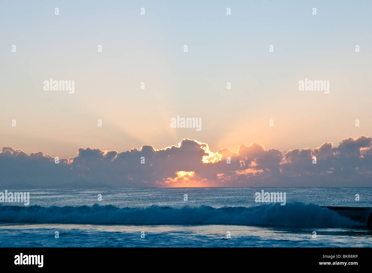 Sunrise on the beach, Hawks Nest, NSW, Australia Stock Photo Alamy