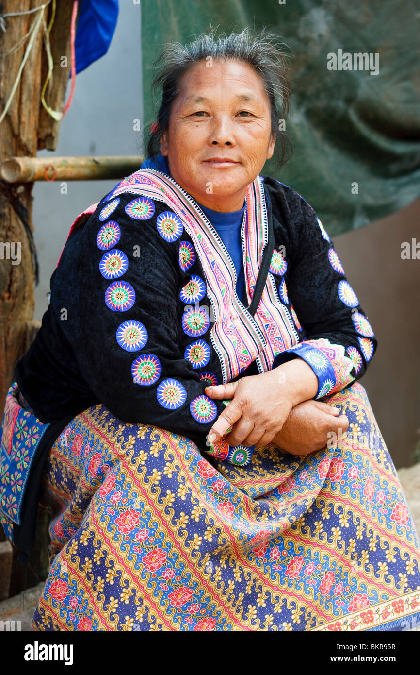 A female market seller In Chang Mai, Northern Thailand Stock Photo - Alamy