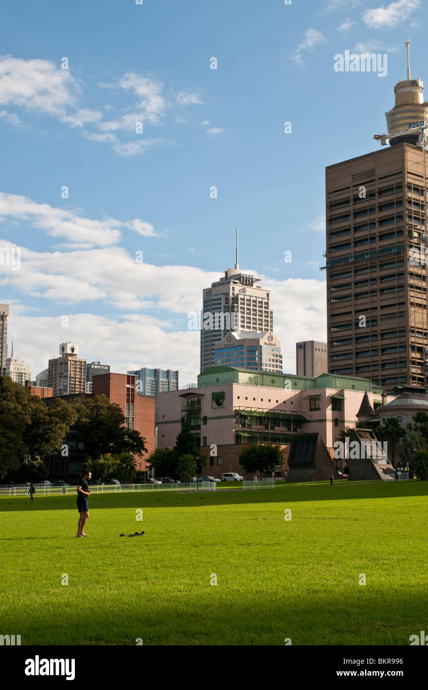 Man exercising, The Domain, Sydney, Australia Stock Photo - Alamy