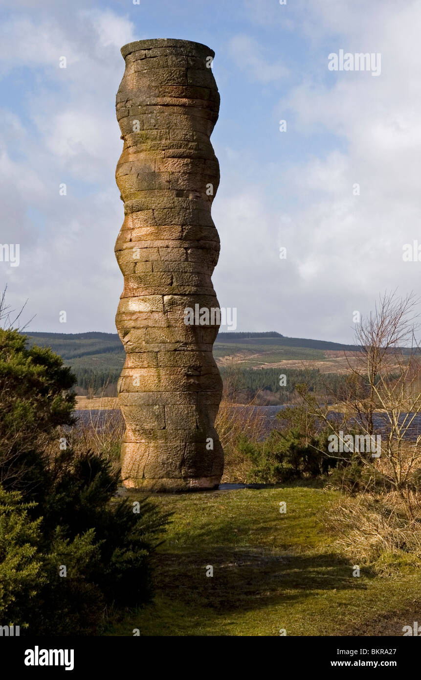 Bakethin weir kielder column sculpture hires stock photography and