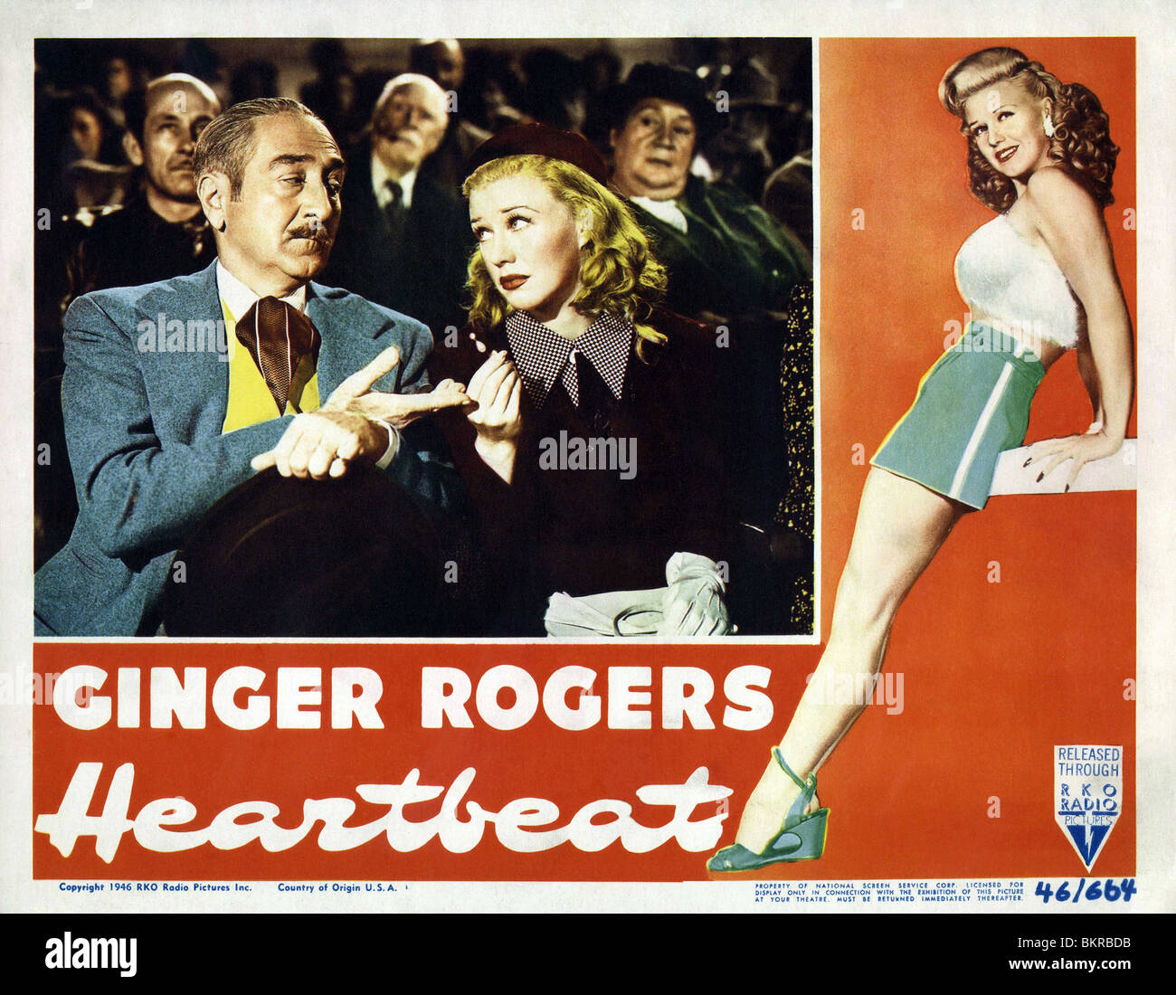 HEARTBEAT (1946) GINGER ROGERS SAM WOOD (DIR) 001 Stock Photo - Alamy, image size:1300x1100