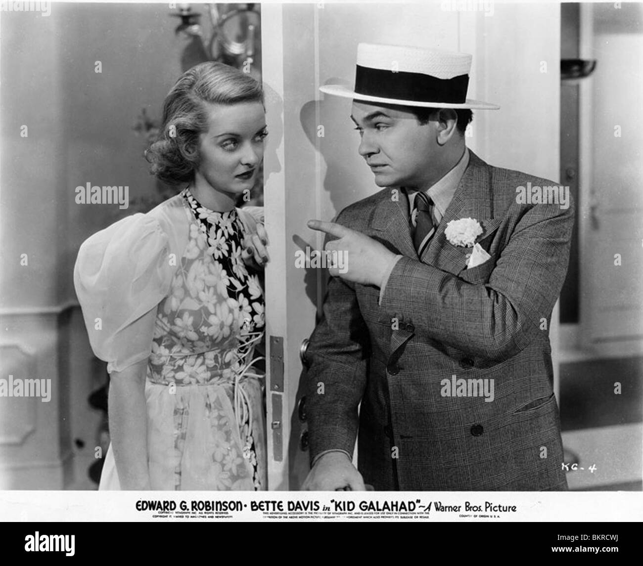 KID GALAHAD (1937) EDWARD G. ROBINSON, BETTE DAVIS KIDG 006 Stock Photo