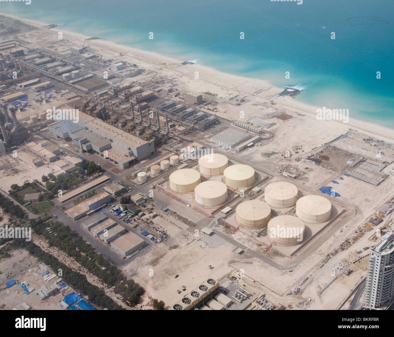 Desalination plant in Dubai UAE Stock Photo