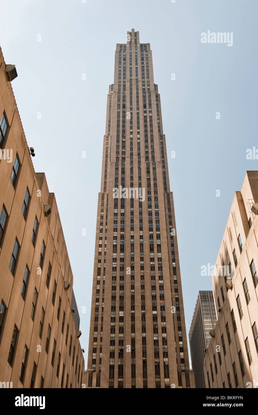 The GE Building in Rockefeller Center, Manhattan, New York City, NYC, USA Stock Photo