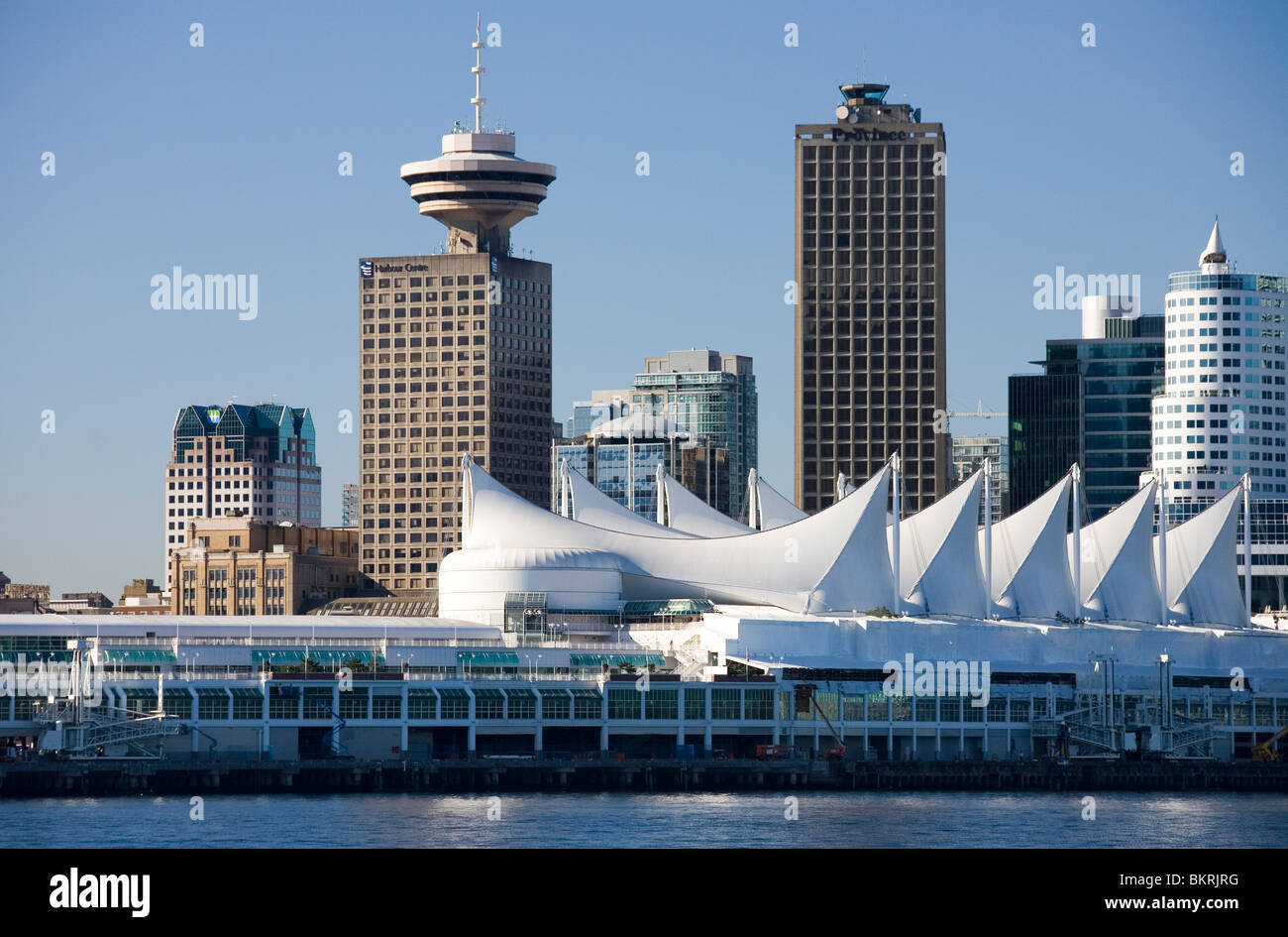 Canada Place and Vancouver's downtown Stock Photo