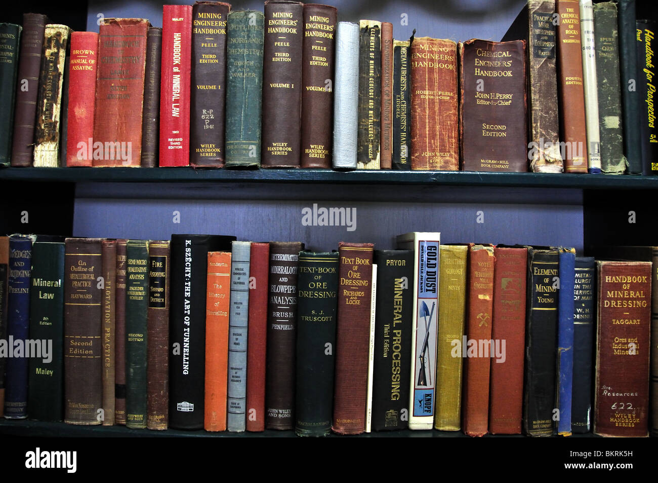 Old Mining Engineering Books Stock Photo Alamy