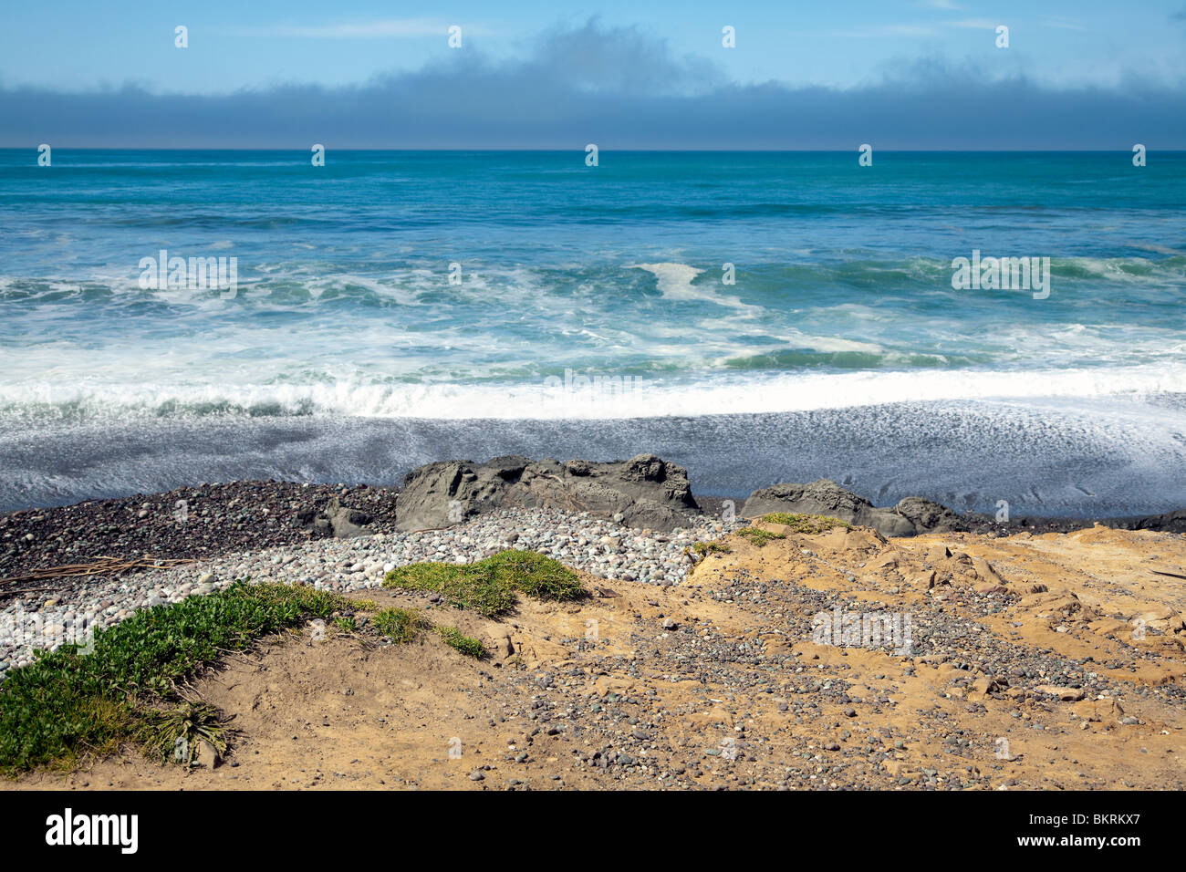 Morning beach and surf at Big Sur, CA Stock Photo Alamy
