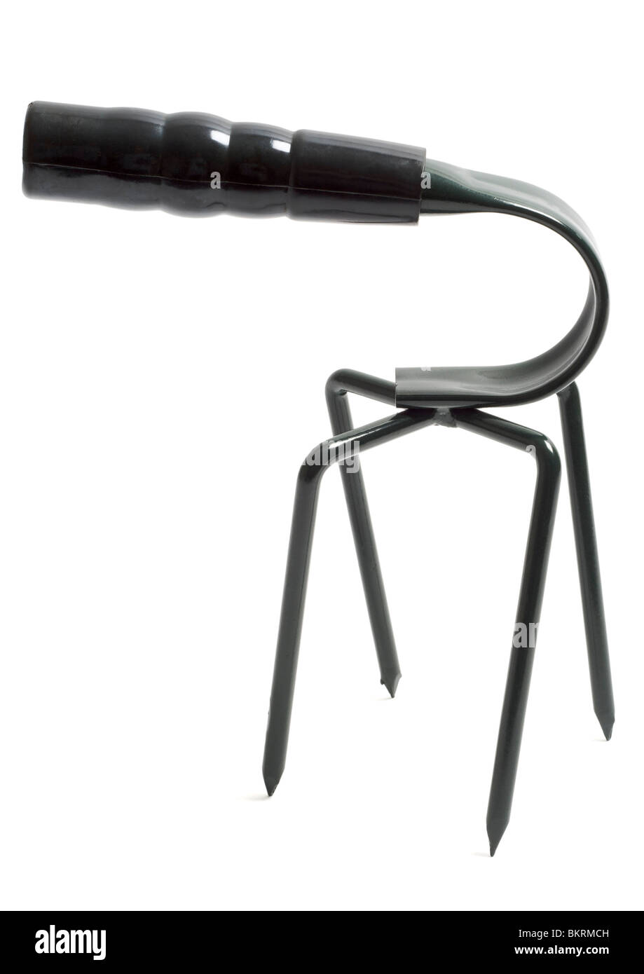 Handheld cultivator on white background Stock Photo