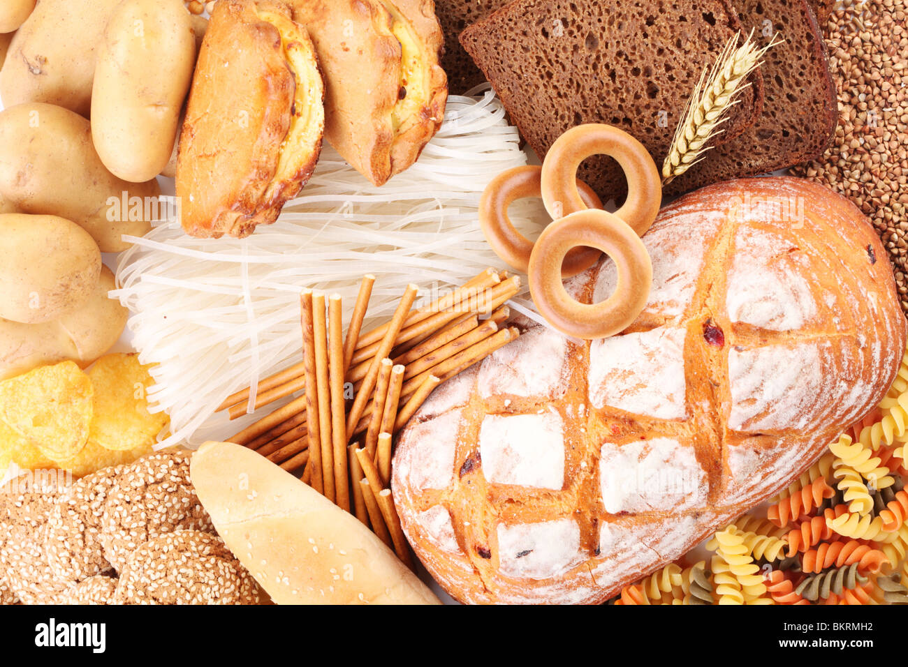 With bakery products Stock Photo Alamy