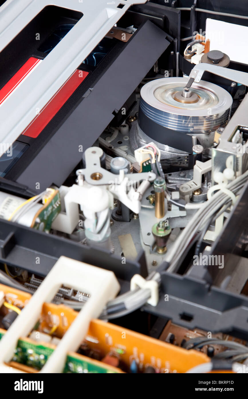 Inside vhs video cassette player hires stock photography and images