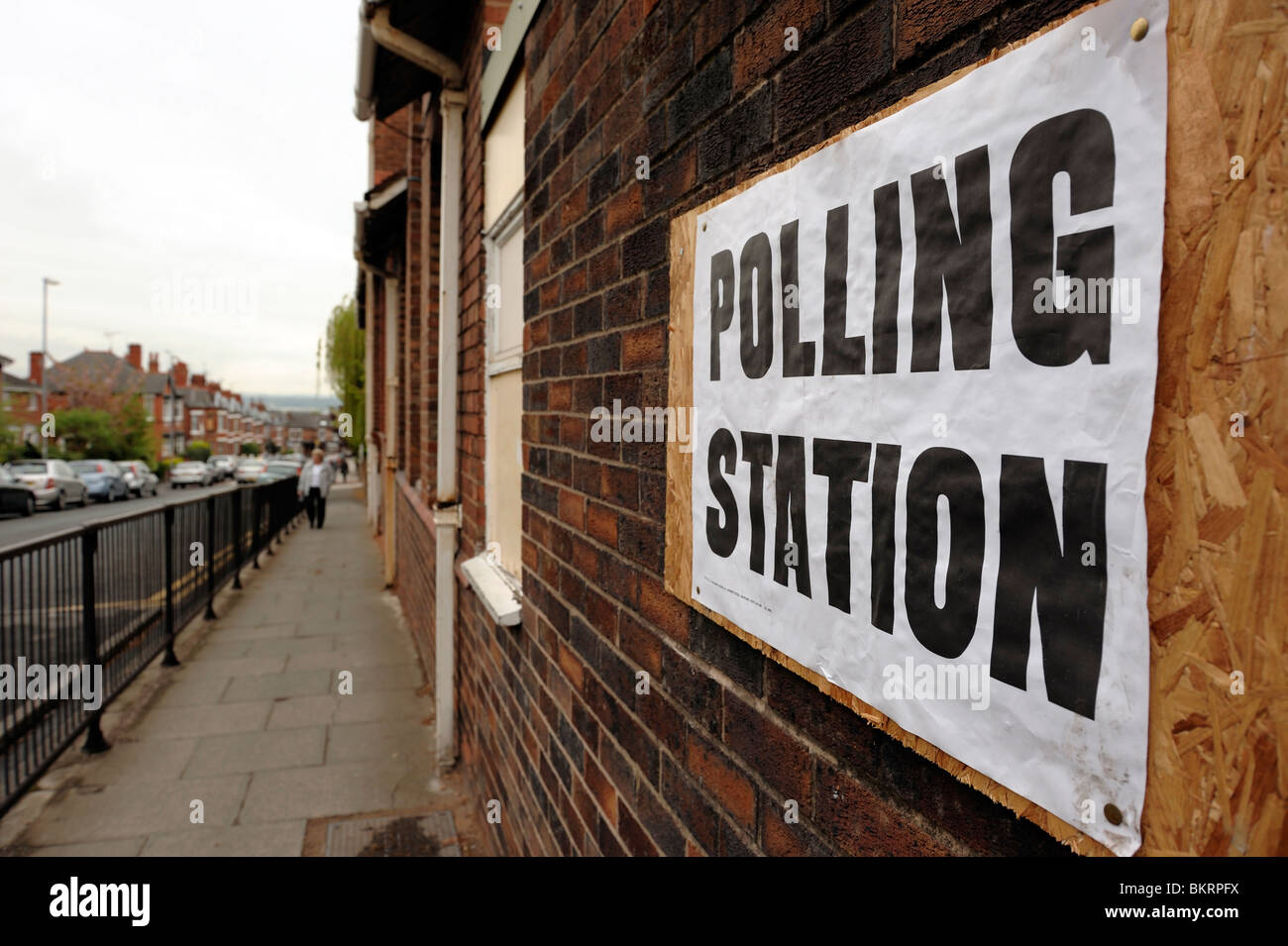 Election Polling Station Stock Photo