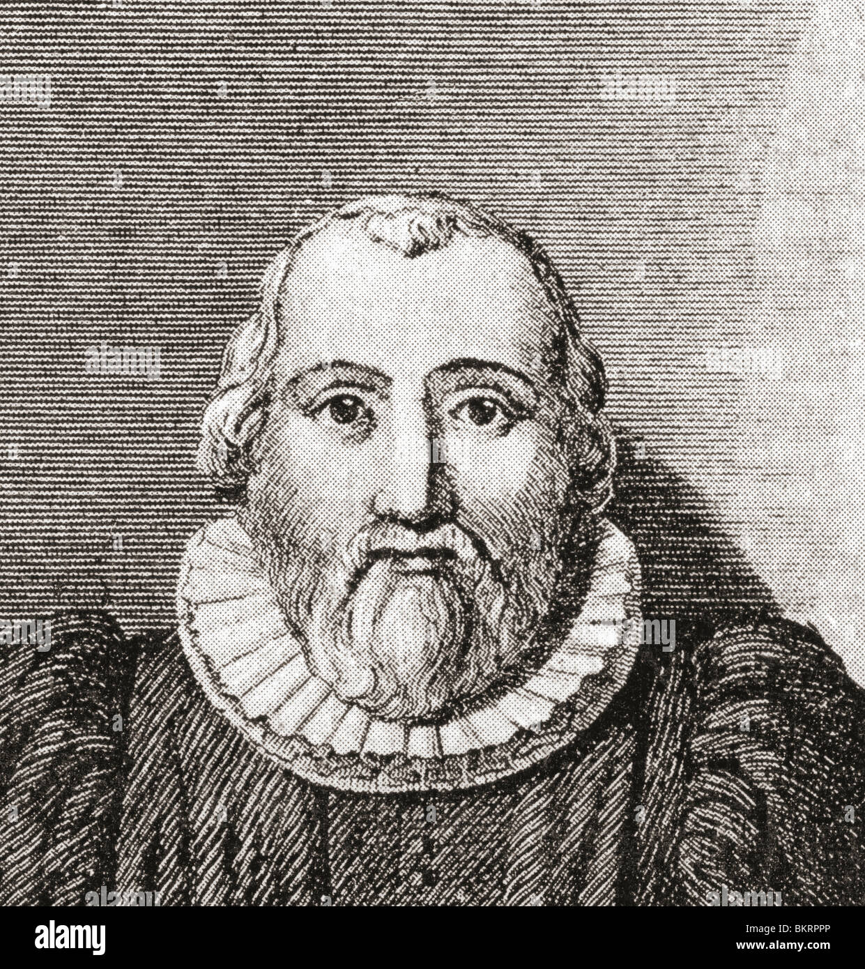 Robert Burton, 1577 to 1640. English scholar and vicar at Oxford University, best known for writing The Anatomy of Melancholy. Stock Photo
