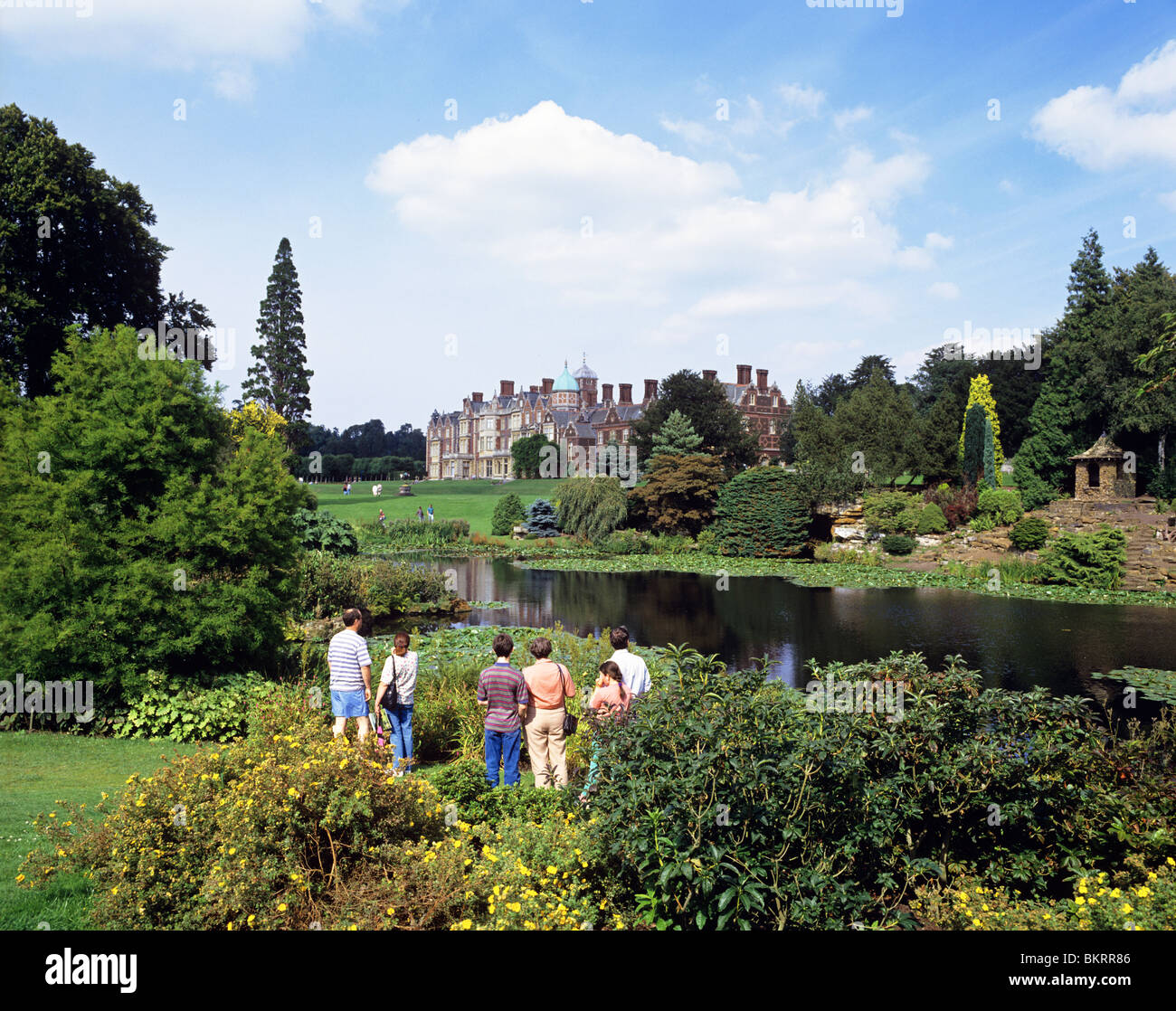 The house and gardens of the Royal residence 'Sandringham House' Stock Photo