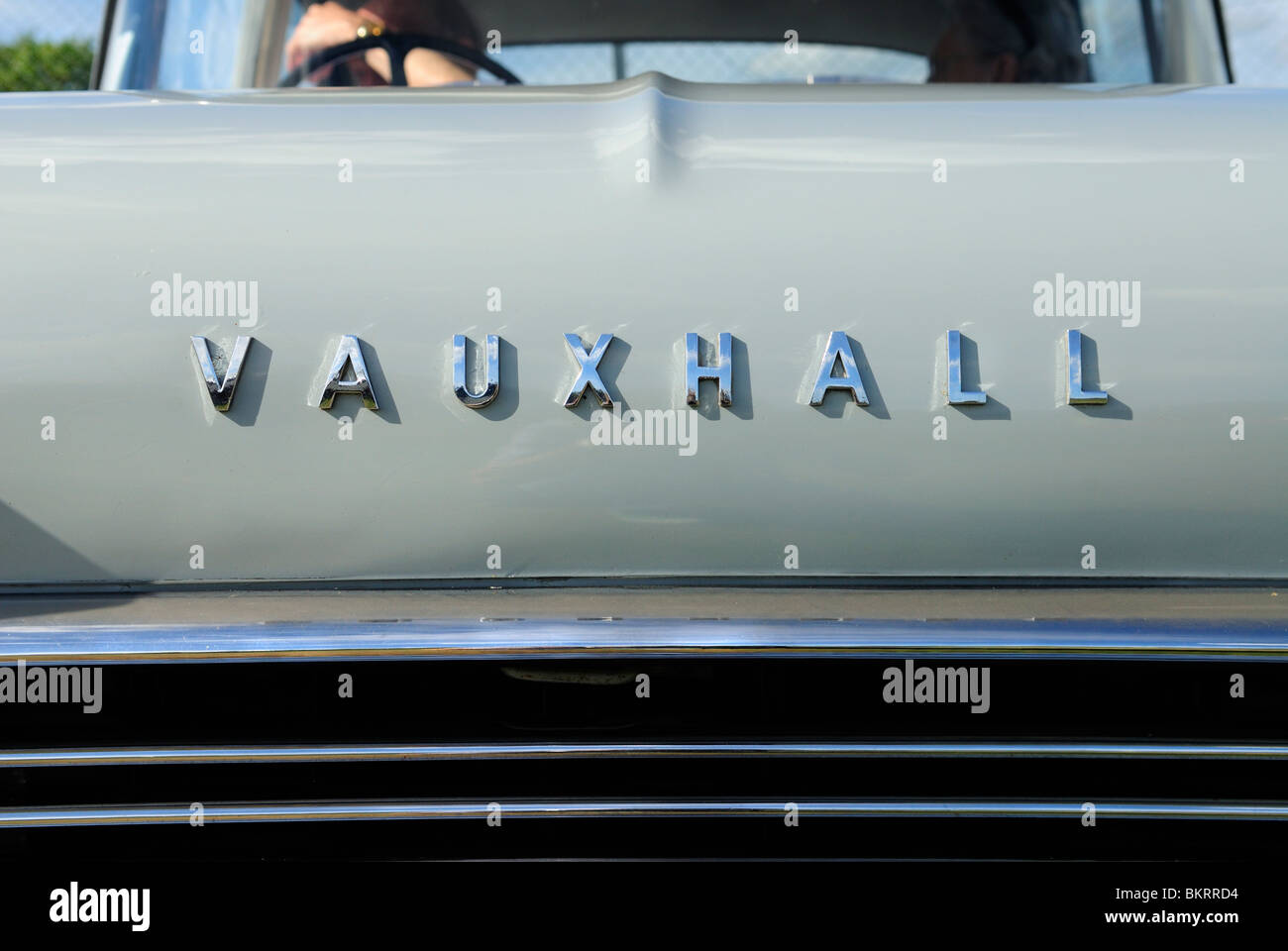 Vauxhall Victor F series II Deluxe, Badge Detail Stock Photo